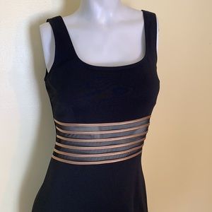 J Ribkoff Couture sheer delight dress with slit in rear